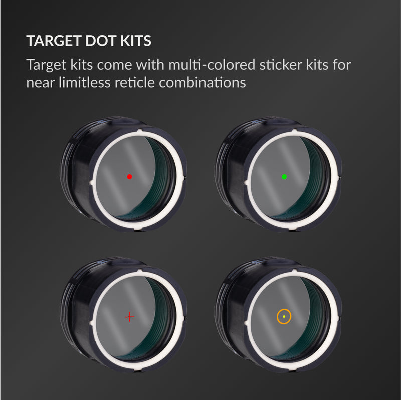 Load image into Gallery viewer, Target Dot Kits: Target kits comes with multi-colored sticker kits for near limitless reticle combinations.
